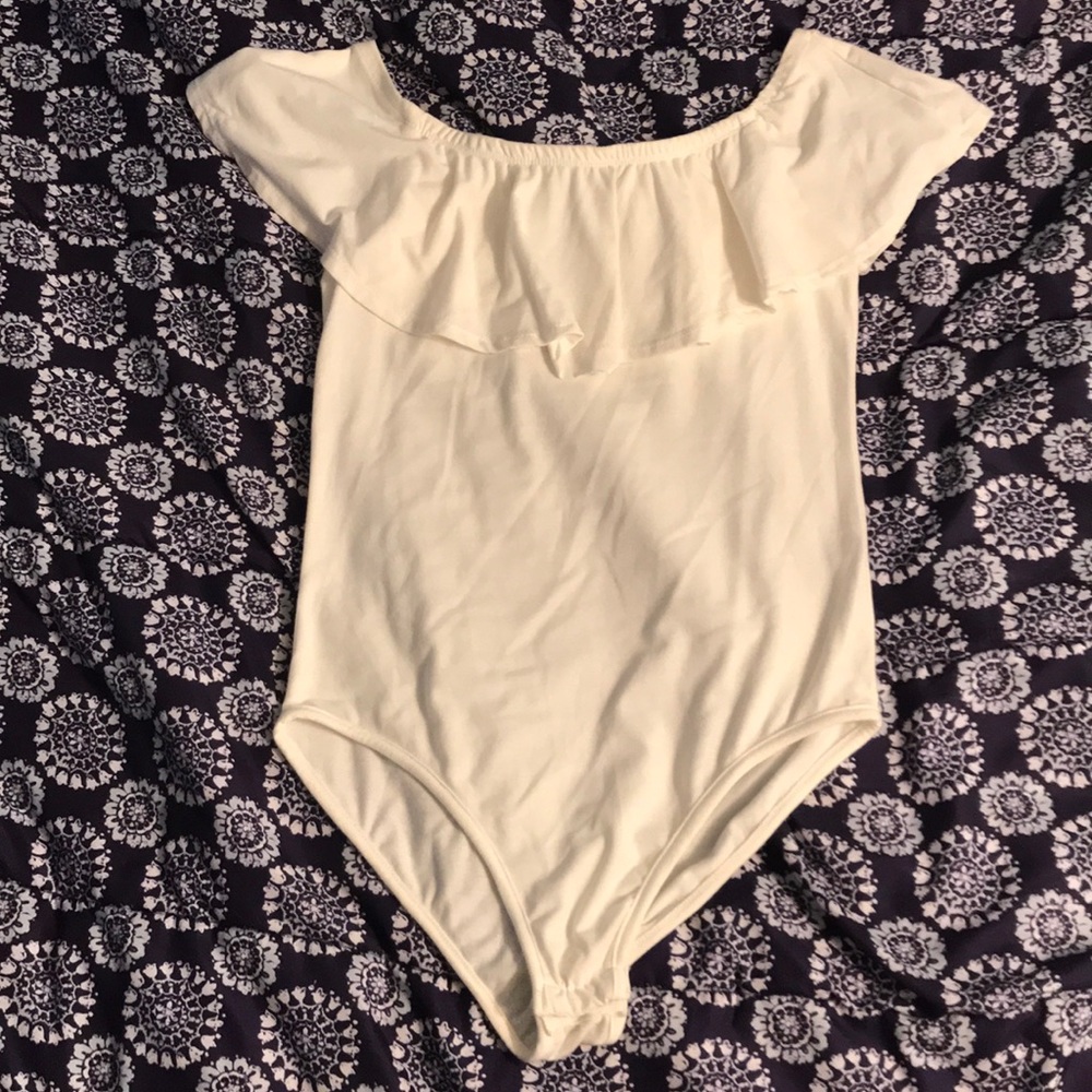 Off the shoulder body suit